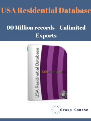 USA Residential Database – 90 Million records – Unlimited Exports