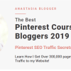 Anastasia Blogger – Pinterest SEO Traffic Secrets 2019