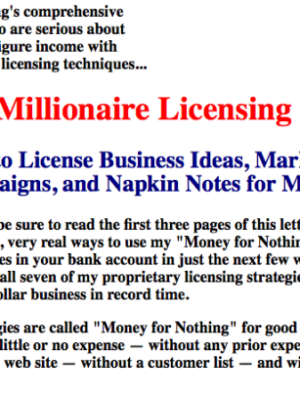 Bob Serling – Millionaire Licensing