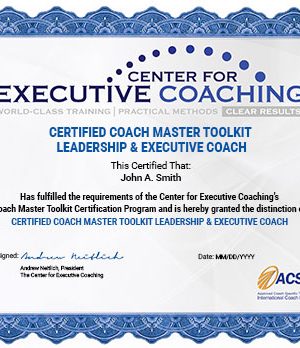 Center For Executive Coaching – Coaching Master Toolkit