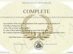 Complete Hypnotherapy & Hypnosis Certification Diploma