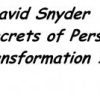 David Snyder – Secrets of Personality Transformation 1.0