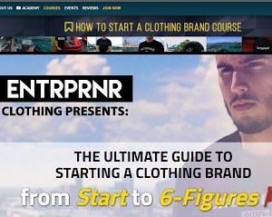 Entrprnr Clothing – How to start a clothing brand course