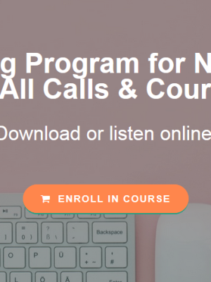 Group Coaching Program for Novelists: Portal for All Calls & Courses