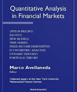 Marco Avellaneda – Quantitative Analysis in Financial Markets