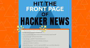 Michael Lynch – Hit the Front Page of Hacker News