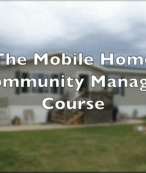 Mobile Home Park Manager Course