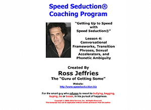 Ross Jeffries – Speed Seduction® Coaching Program – Volume 1